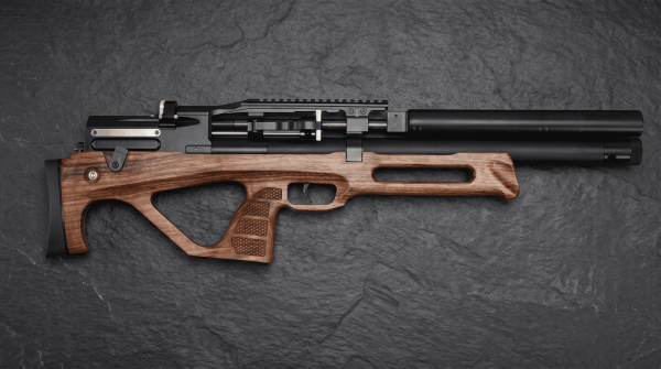 Фото PCP Егерь с передним взводом Jager SP BullPup (6.35 мм, дерево, 590 мм) полигонал в интернет-магазине Nickhunter